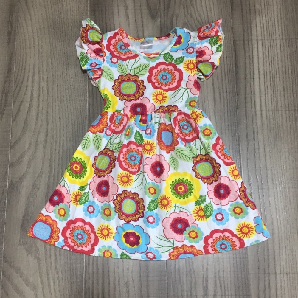 Boutique Girls Floral Sleeveless Dress